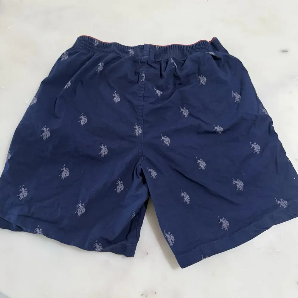 U.S. Polo Assn. Boxer Shorts Navy Pony Print 100% Cotton M 80-85cm